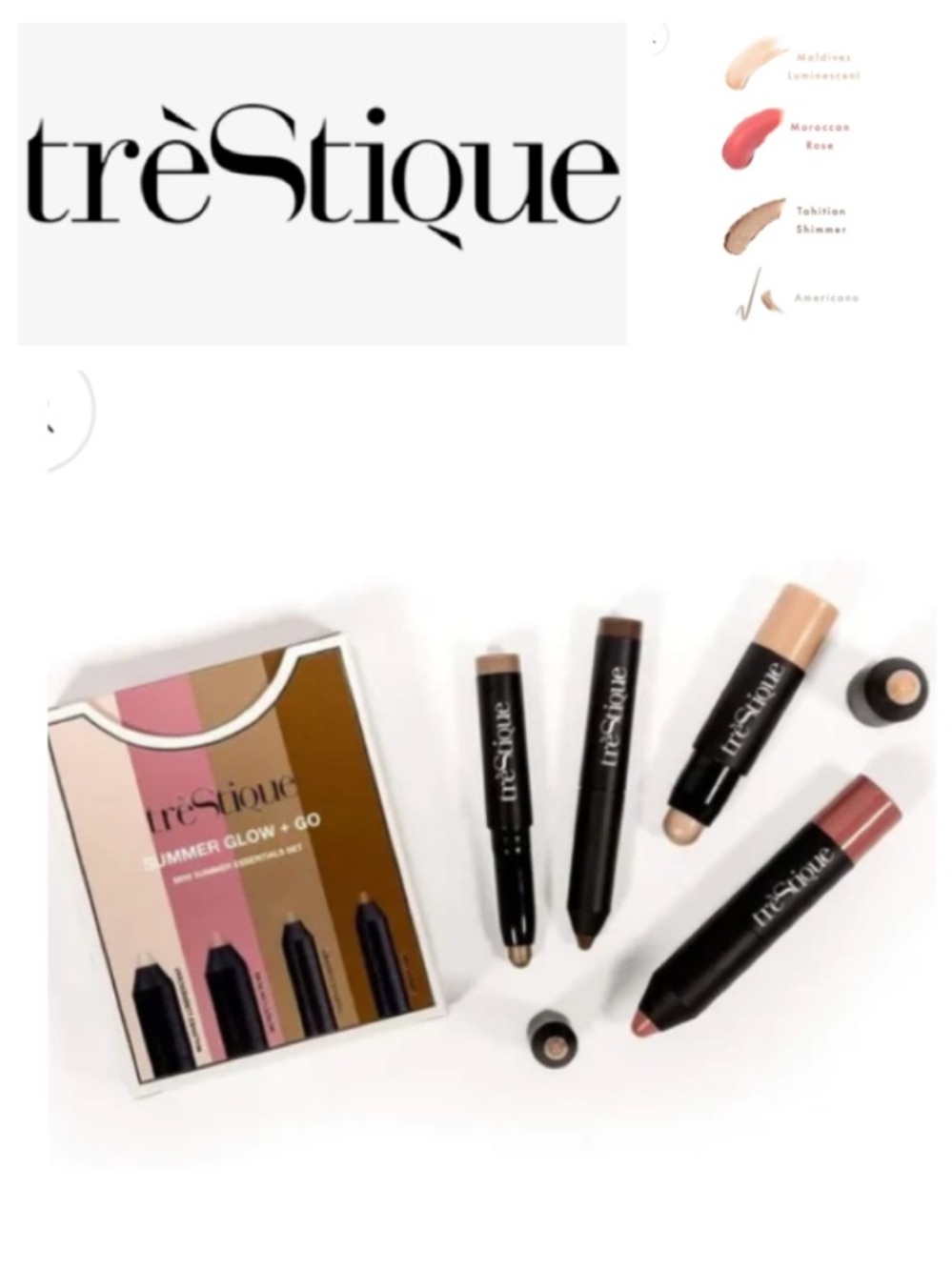 NEW! trèStiQue Summer Glow + Go Mini Summer Essentials Set LIMITED EDITION